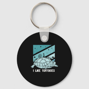Turtle Lover I Love Turtles Key Ring