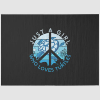 Turtle Lover | Just A Girl Who Loves Turtle Tissue Paper