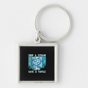 Turtle Lover Save A Turtle Key Ring