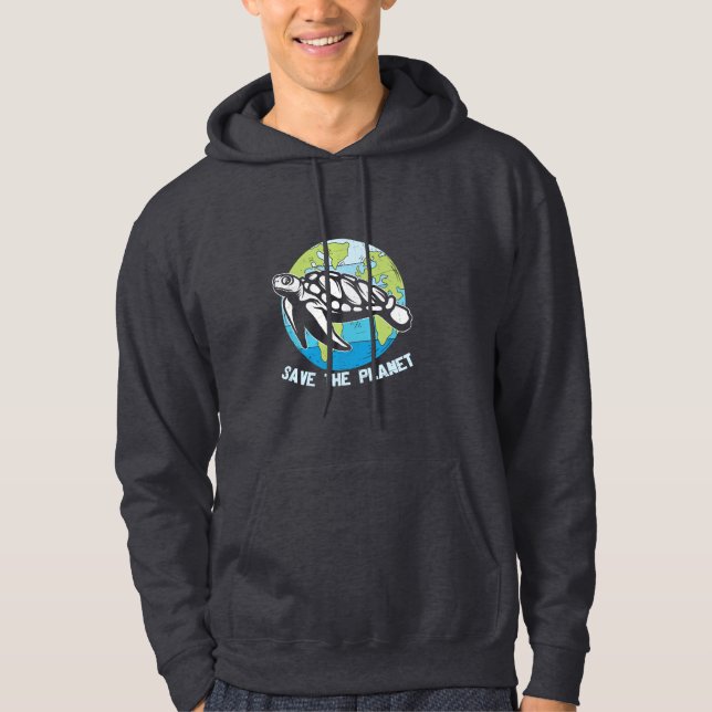 Turtle Lover | Save The Planet Hoodie (Front)