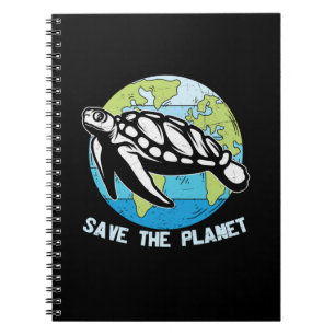 Turtle Lover Save The Planet Notebook