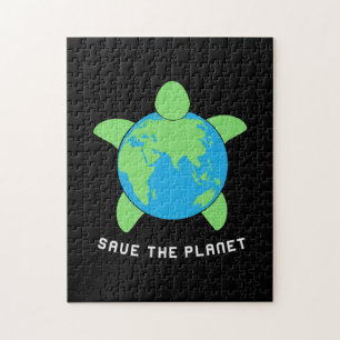 Turtle Lover   Save The Turtle Planet Jigsaw Puzzle