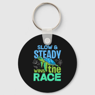 Turtle Lover Slow And Steady Wins The Race Key Ring
