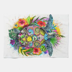 Turtle Lover Spiritual Turtle Tea Towel