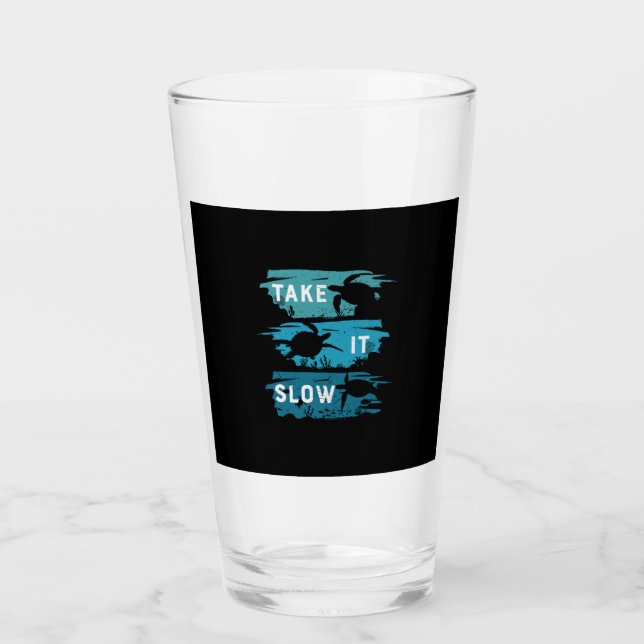 Turtle Lover | Take It Slow Glass (Front)
