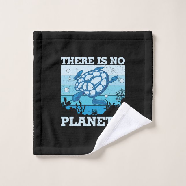 Turtle Lover | There Is No Planet B Wash Cloth (Wash Cloth)