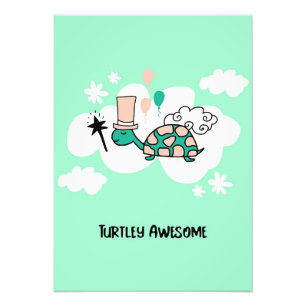 Turtle Lover Turtle At The Clouds Photo Print