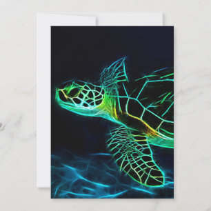 Turtle Lover Turtle Fractal Save The Date