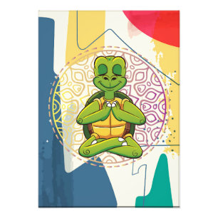 Turtle Lover Turtle Mandala Meditation Photo Print
