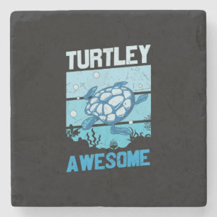 Turtle Lover Turtley Awesome Stone Coaster