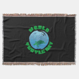 Turtle Lover | World Turtle Day Throw Blanket