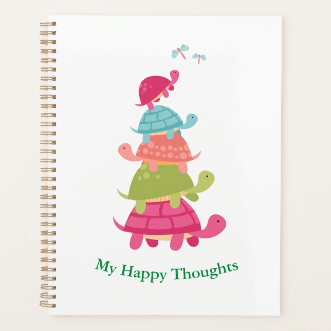 Turtle Lovers Delight Notebook Planner (Front)