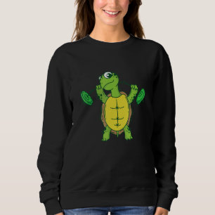 Turtle loves Fitness and lifting Weights Sweatshirt