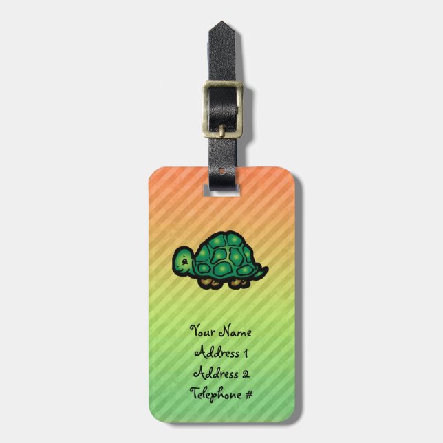 Turtle Luggage Tag (Front Vertical)