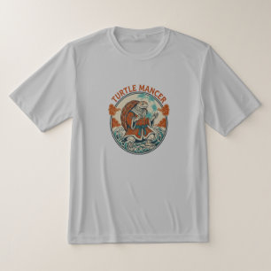Turtle Mancer Mystic Ocean Waves Japanese Art T-Shirt