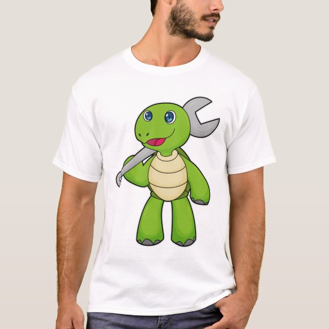 Turtle Mechanic Wrench T-Shirt (Front)