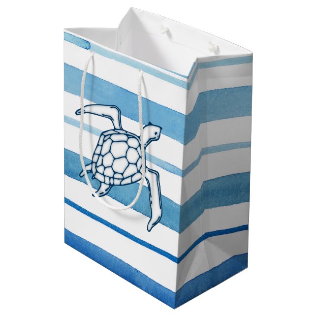 Turtle Medium Gift Bag (Back Angled)