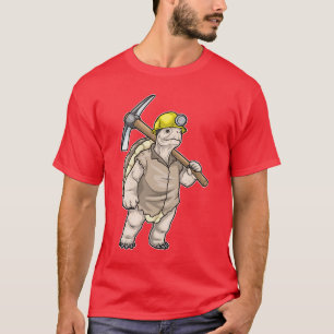 Turtle Miner Pickaxe Mining T-Shirt