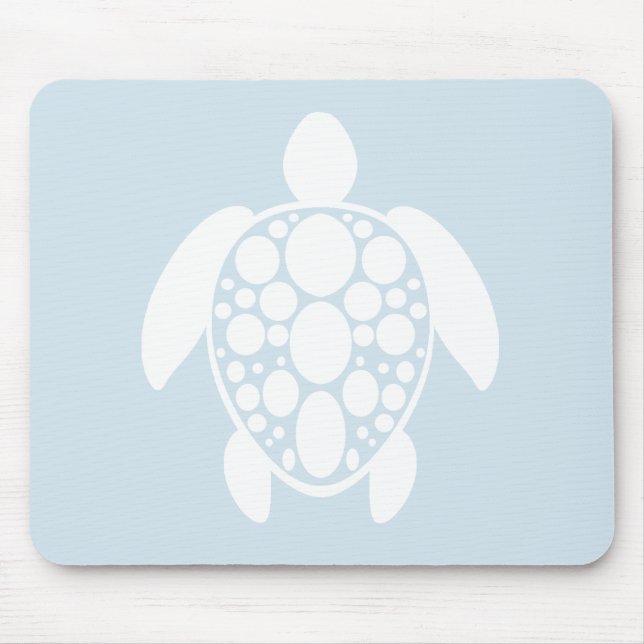 Turtle Mouse Pad - White (Front)