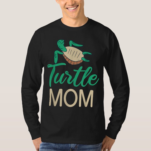 Turtle Mum Cute Sea Turtle Lover T-Shirt (Front)