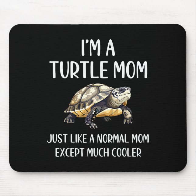 Turtle Mum Definition Funny Turtle Animals Lover M Mouse Pad (Front)