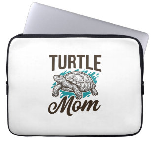 Turtle Mum Vintage Engraving Vector Design_1 Laptop Sleeve