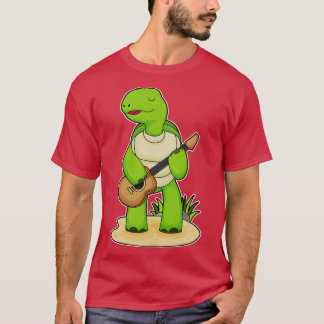 Turtle Musician Guitar Music T-Shirt