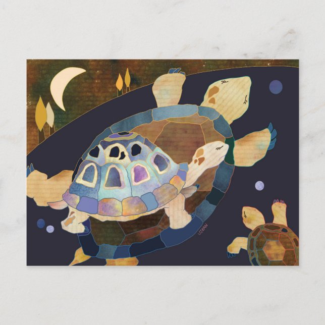 Turtle Night Postcard (Front)