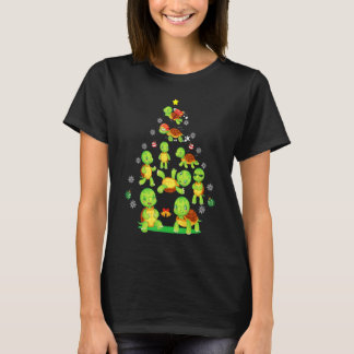 Turtle Ornament Christmas Tree Cute Xmas T-Shirt