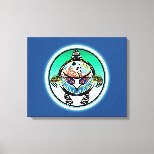 Turtle Panda Canvas Print (Front)