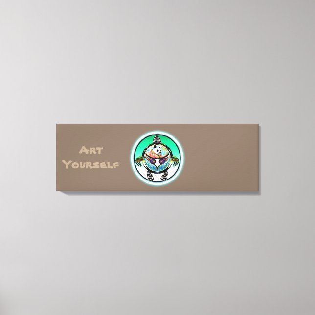 Turtle Panda Canvas Print (Front)