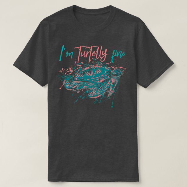 Turtle Parent Animal Lover Gift Turtle T-Shirt (Design Front)