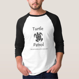 Turtle Patrol baseball t-shirt