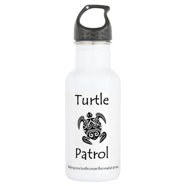 Turtle Patrol water bottle (Front)