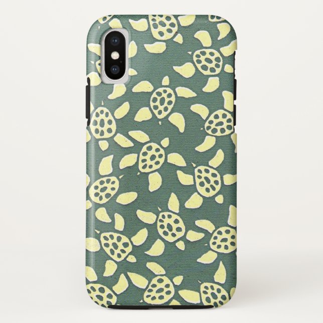 turtle pattern greenish Case-Mate iPhone case (Back)