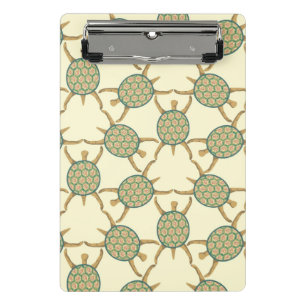 Turtle pattern mini clipboard