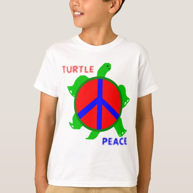 Turtle Peace Kids' T-Shirt (Front)