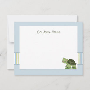Turtle - Personalised Stationery / Notecard/ Thank Invitation