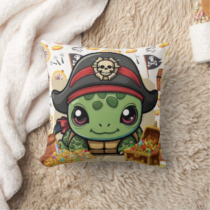 Turtle Pirate Money Cushion