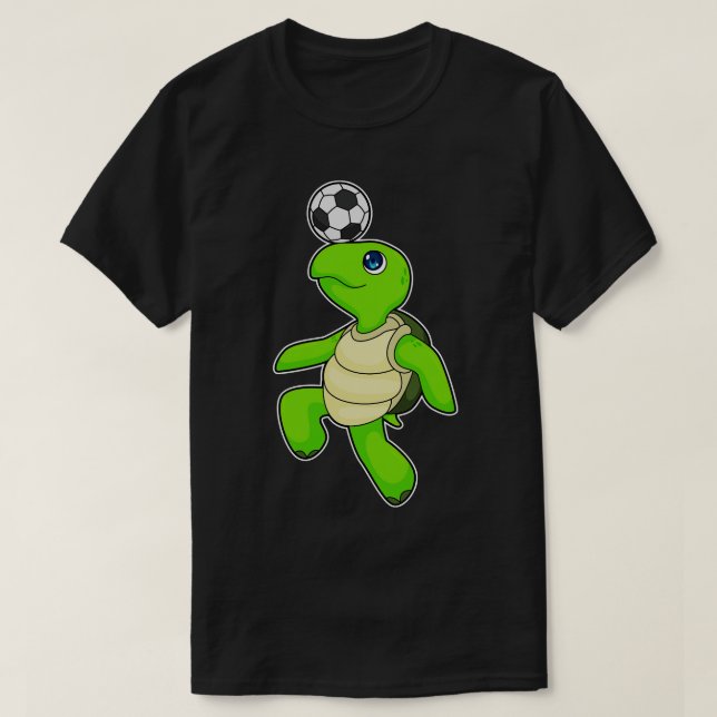 Turtle player Soccer T-Shirt (Design Front)