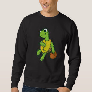 Turtle plays and loves Basketball Sweatshirt