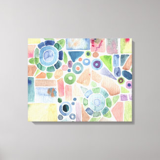 Turtle Pond Watercolor painting on Canvas