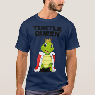 Turtle QueenWomens Turtle LoverPet Tortoise Turtle T-Shirt