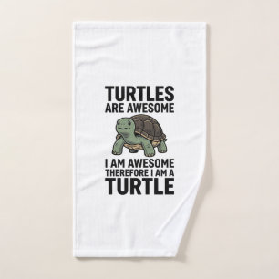 Turtle Quote Vintage Engraving Vector T-Shirt Desi Hand Towel