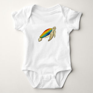 Turtle Rainbow Baby Bodysuit