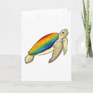Turtle Rainbow Card