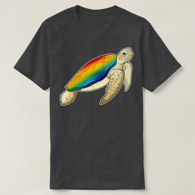 Turtle Rainbow T-Shirt (Design Front)