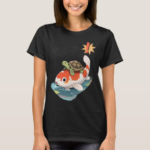 Turtle riding koi fish T-Shirt