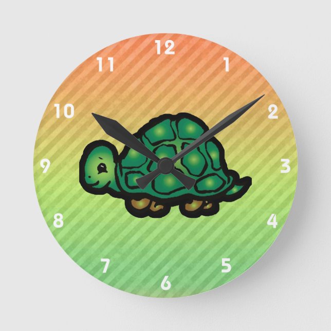 Turtle Round Clock (Front)