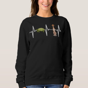 Turtle Saluki Heartbeat Dog Sweatshirt